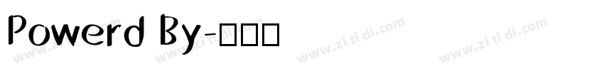 Powerd By字体转换